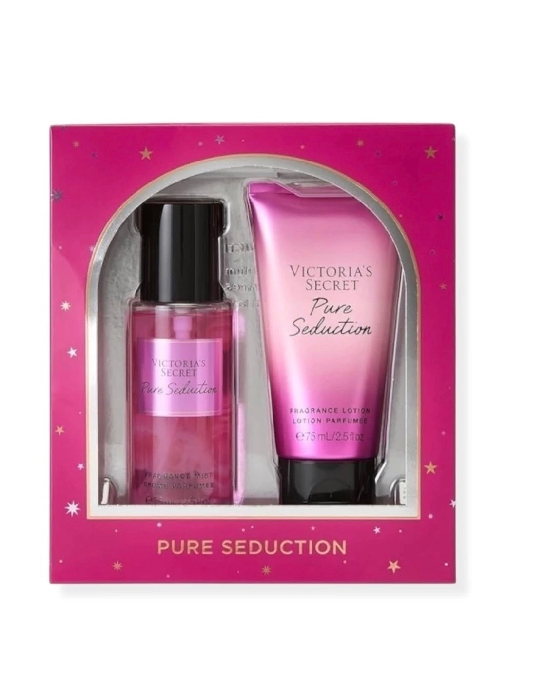 Kit Body Splash e Hidratante Travel Size Pure Seduction - 75ml