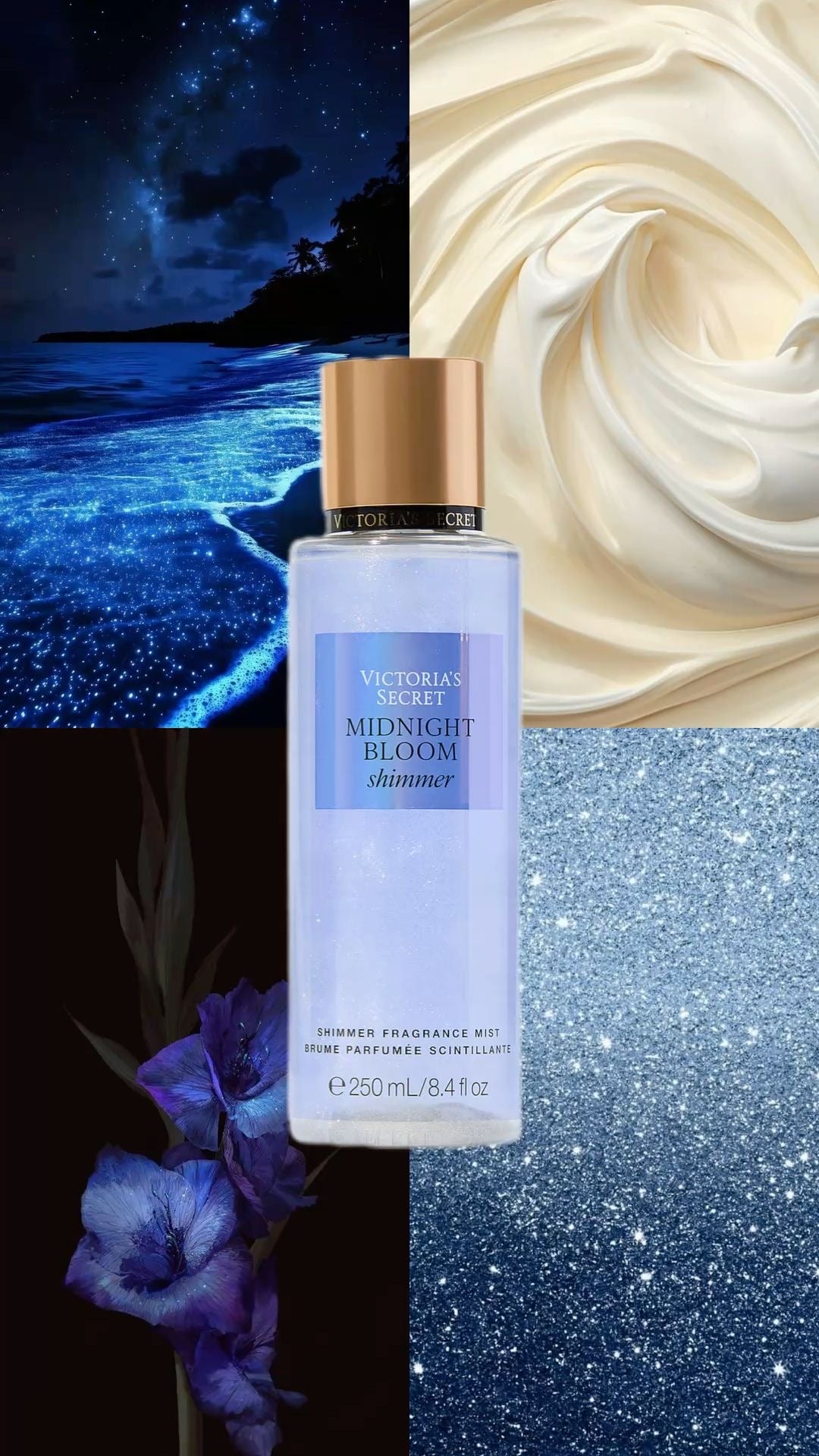 Body Splash Midnigth Bloom shimmer - 250mll